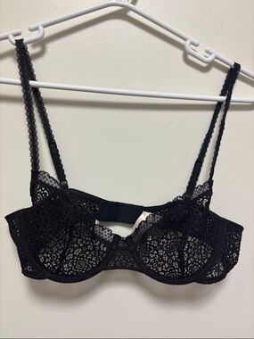 J. Crew Black Lace Underwire Bra 34B Brand New!